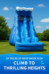 20' Big Blue Wave Slide