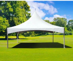 20 x 20 High Peak Frame Tent- White