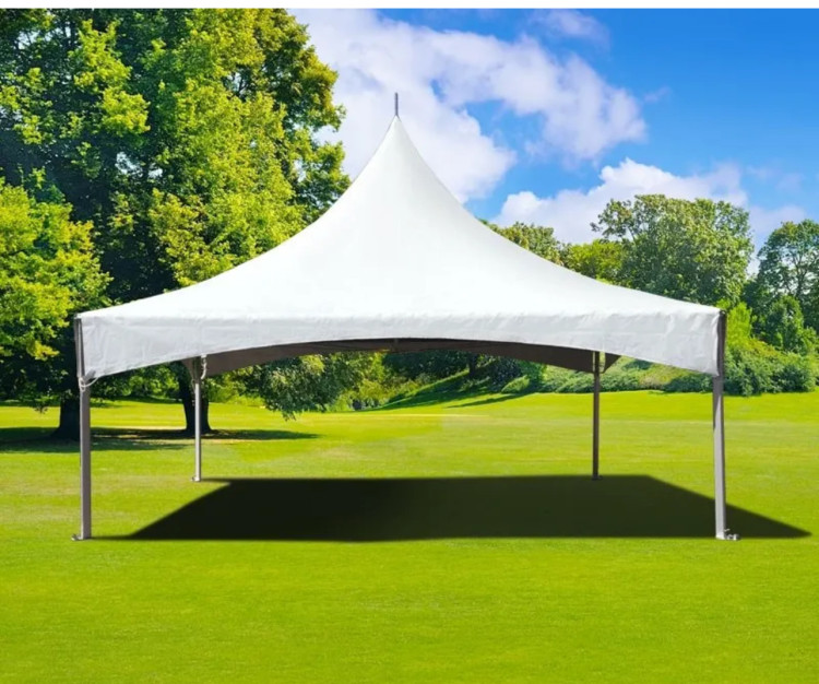20 x 20 High Peak Frame Tent- White