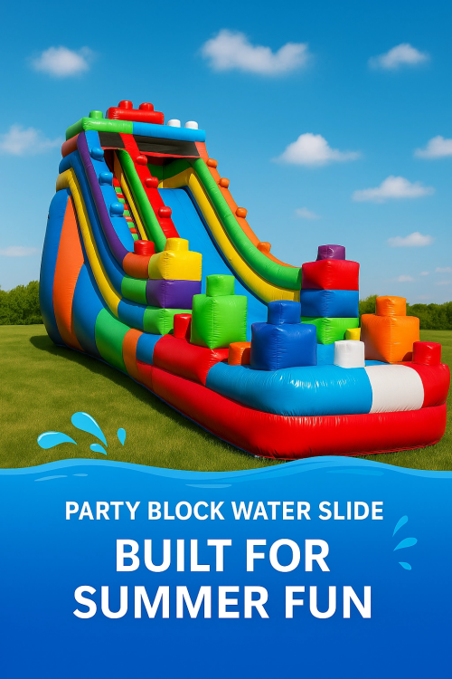 18' Party Blocks WaterSlide