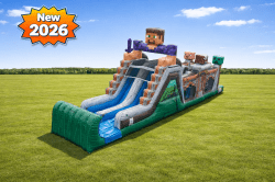 47' Minecraft-Style Obstacle Course
